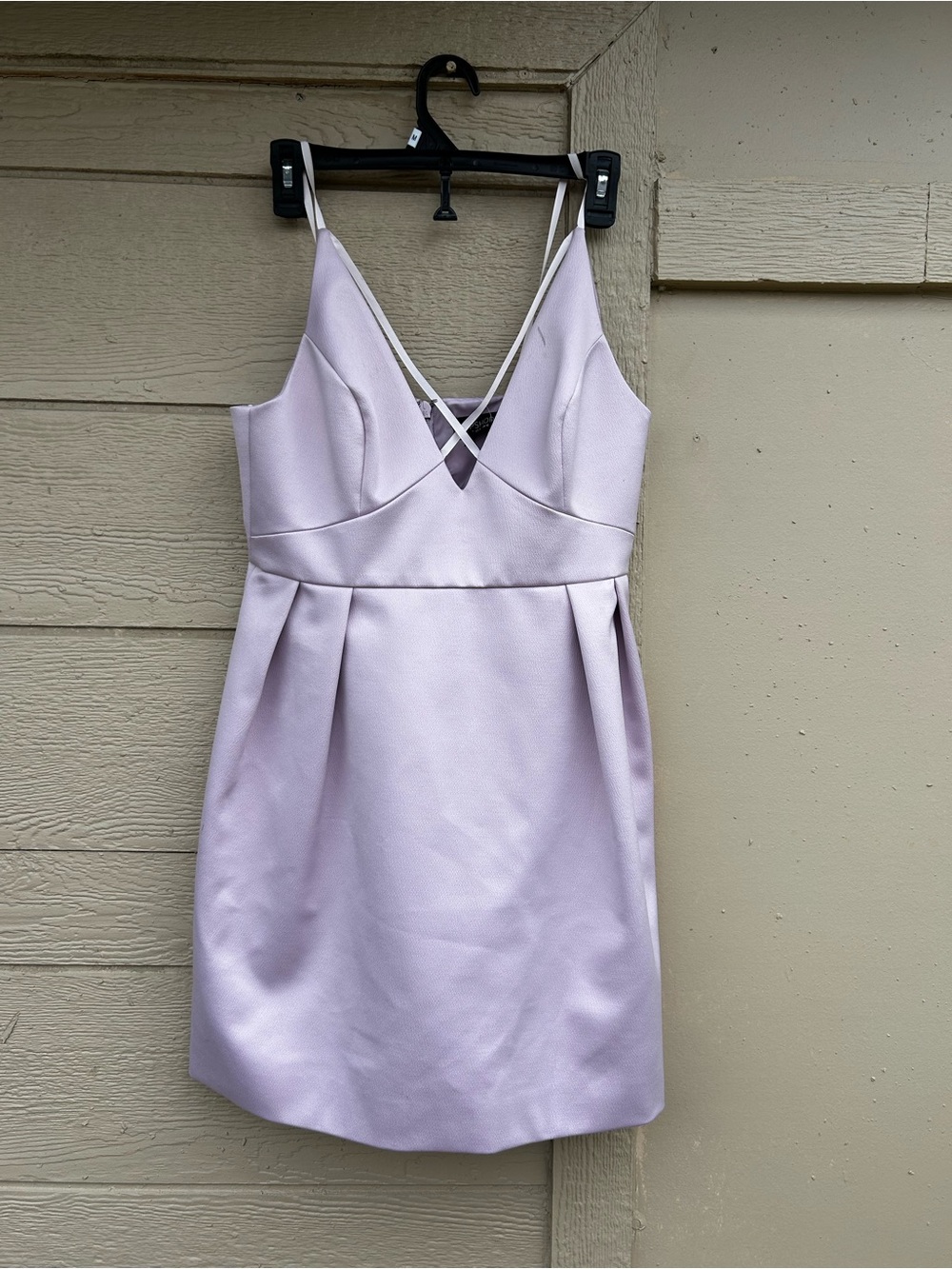 TOPSHOP Lilac Fit-and-Flare Mini Dress